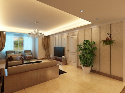 簡(jiǎn)約美式風(fēng)格，打造遠(yuǎn)洋萬(wàn)和城三室溫馨雅居——力天裝飾案例賞析